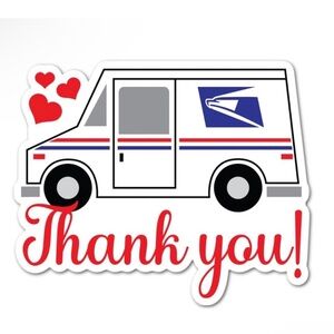 Postal Service Thank You Sticker